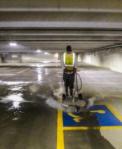 parking garage cleaning in Scottsdale.